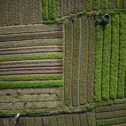 Aerial view of countryside, Kampot province, Cambodia. - AAEF16372