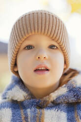 Cute boy wearing knit hat - ONAF00212