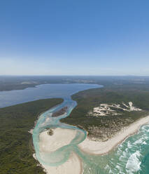Aerial view of Nornalup Inlet bay and the coastline, Western Australia, Australia. - AAEF16452