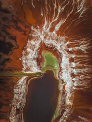 Luftaufnahme des Stunning Pink Lake, Westaustralien, Australien. - AAEF16456