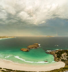 Aerial view of Twilight beach at sunset, Western Australia, Australia. - AAEF16460