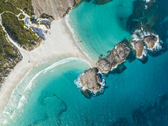 Aerial view of Wylie Head beach, Western Australia, Australia. - AAEF16478