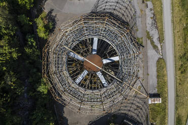 Aerial view of an industrial plant in Miex, Switzerland. - AAEF16684