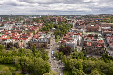 Schweden, Bezirk Vastra Gotaland, Göteborg, Luftaufnahme des Bezirks Vasastaden - TAMF03589