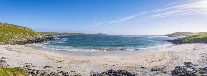 UK, Scotland, Panoramic view of Meal Beach in summer - SMAF02416