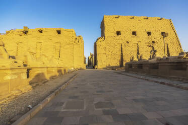 Ägypten, Gouvernement Luxor, Eingang des Karnak-Tempelkomplexes - THAF03170