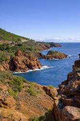 France, Provence-Alpes-Cote dAzur, Saint-Raphael, French Riviera in summer - LBF03659