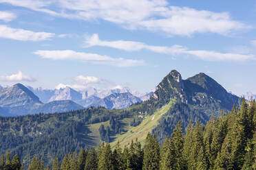 Deutschland, Bayern, Rossstein und Buchstein in den Bayerischen Voralpen - FOF13209