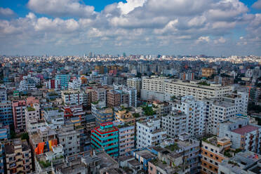 Luftaufnahme der Skyline von Dhaka, Bangladesch. - AAEF16826