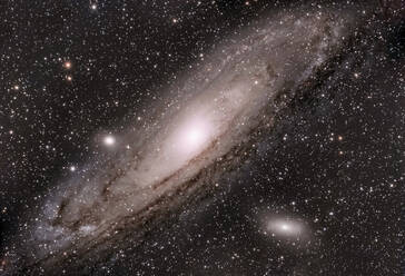 Andromeda galaxy surrounded by stars in sky - ZCF01136