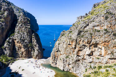 Landschaftliche Ansicht des Strandes von Mallorca, Spanien - AMF09672