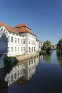 Germany, Baden-Wurttemberg, Esslingen, Esslingen courthouse on Neckar river - TAMF03710