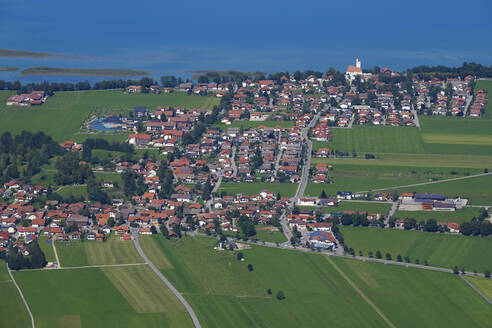 Ariel view of Schwangau town near Forggensee Lake - WIF04659