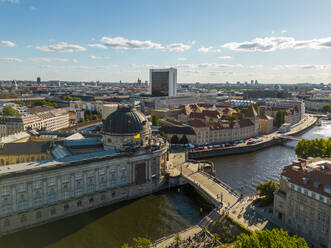 Deutschland, Berlin, Luftaufnahme des Bode-Museums auf der Museumsinsel - TAMF03801