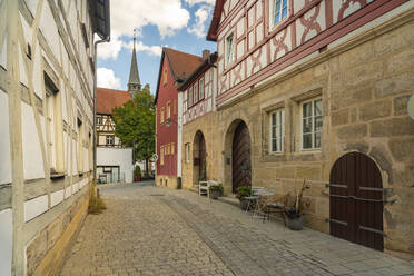 Germany, Bavaria, Forchheim, Historic houses at Krottental - TAMF03820