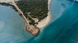 Saudi Arabia, Jazan Province, Aerial view of mangrove forest in Farasan Islands archipelago - RUNF04855