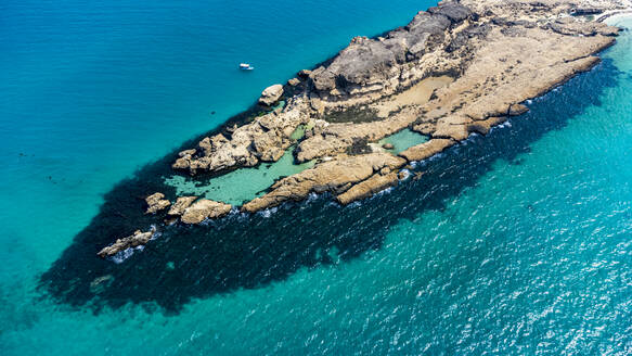 Saudi Arabia, Jazan Province, Aerial view of Farasan Islands in summer - RUNF04868