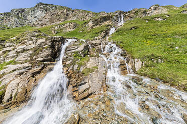 Austria, Carinthia, Nassfeld waterfall in Hohe Tauern National Park - FOF13395