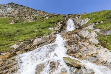 Austria, Carinthia, Nassfeld waterfall in Hohe Tauern National Park - FOF13397