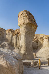Saudi-Arabien, Ostprovinz, Al-Hofuf, Sandsteinfelsen in Jabal Al-Qarah - RUNF04871