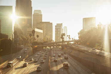 Cars driving on 101 Freeway in Los Angeles, California - FOLF11948