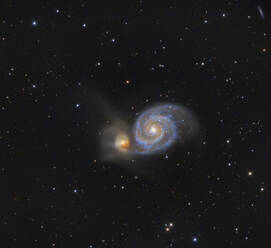 Langzeitbelichtung der Whirlpool-Galaxie - THGF00108