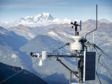 France, Auvergne-Rhone-Alpes, Environmental measuring station in Vanoise National Park - LAF02801