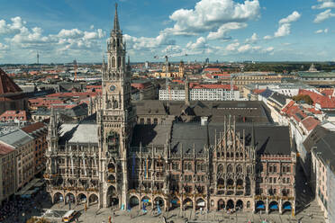 Germany, Munich, Facade of New Town Hall - TAMF03873