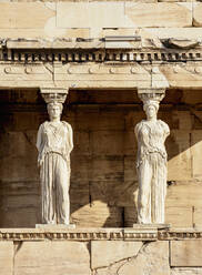 The Porch of the Maidens, Erechtheion, Acropolis, UNESCO World Heritage Site, Athens, Attica, Greece, Europe - RHPLF23457