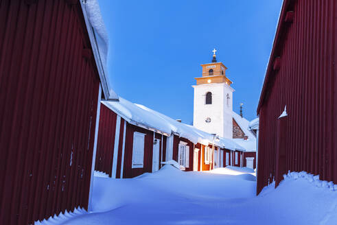 Altstadt von Gammelstad, UNESCO-Welterbe, Lulea, Norrbotten, Norrland, Schwedisch-Lappland, Schweden, Skandinavien, Europa - RHPLF23638