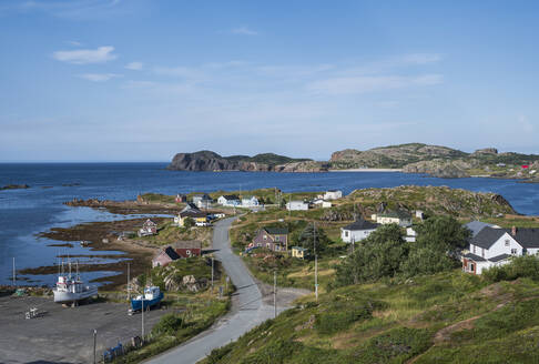 Kanada, Labrador, Neufundland, Twillingate, Blick auf das Fischerdorf an der Notre Dame Bay - TETF01943