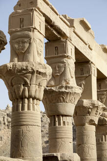 Ägypten, Insel Philea, Säulen im Tempel der Isis - TETF01965