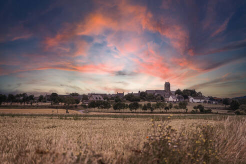 Old town under sky at sunset - CHPF00874