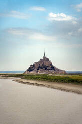 Mont Saint-Michel under sky at Normandy, France - CHPF00878