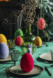 Easter decoration on table at home - VSNF00460