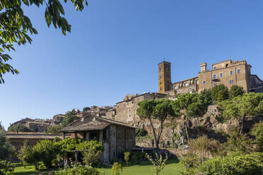 Italy, Lazio, Sutri, Cathedral of Santa Maria Assunta in summer - MAMF02575