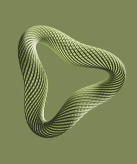 Abstract 3D design against green background - DRBF00308