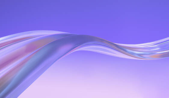 Three dimensional render of wavy prism - MSMF00033