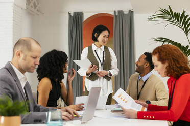 Business people having meeting in office - EBSF02923