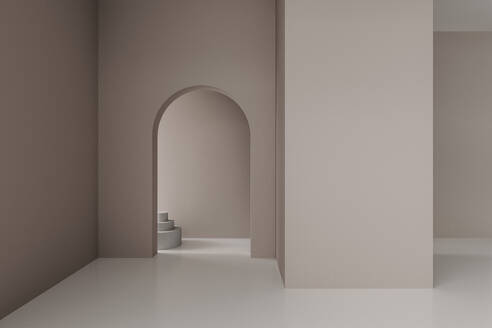Three dimensional render of empty unfurnished room - JPF00444