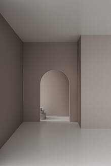 Three dimensional render of empty unfurnished room - JPF00446