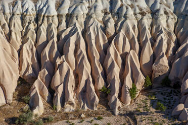 Aerial view of rock formation in Cappadocia, Turkey. - AAEF17585