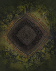 Luftaufnahme des Borobudur-Tempels, Java, Indonesien. - AAEF17778