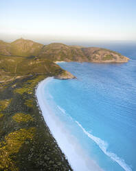 Luftaufnahme von Mile Beach, Esperance, Westaustralien, Australien. - AAEF17830