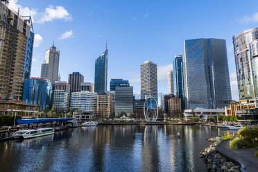 Business towers, Elizabeth Quay, Perth, Western Australia, Australia, Pacific - RHPLF23785