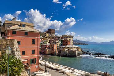 Das typische Boccadasse-Viertel, Genua, Ligurien, Italien, Europa - RHPLF23844