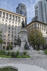 Edward VII Monument in Phillips Square Park, Montreal, Quebec, Canada, North America - RHPLF23893