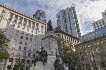 Edward VII-Denkmal im Phillips Square Park, Montreal, Quebec, Kanada, Nordamerika - RHPLF23894