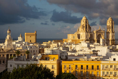 Skyline mit Kathedrale, Cadiz, Andalusien, Spanien, Europa - RHPLF23897