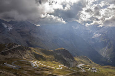 Austria, Salzburger Land, Clouds over Grossglockner Road seen from summit of Edelweissspitze mountain - FOF13700